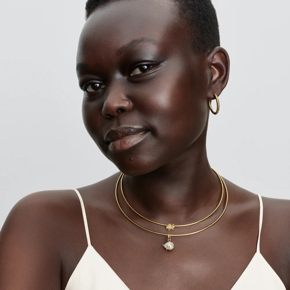 Tubular Choker Necklace