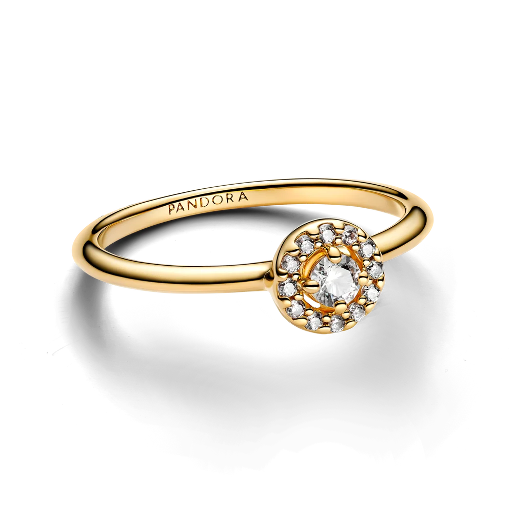 Round Pave Halo Ring