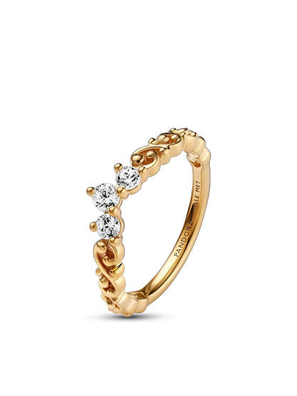 Regal Swirl Tiara Ring