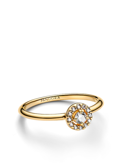 Round Pave Halo Ring