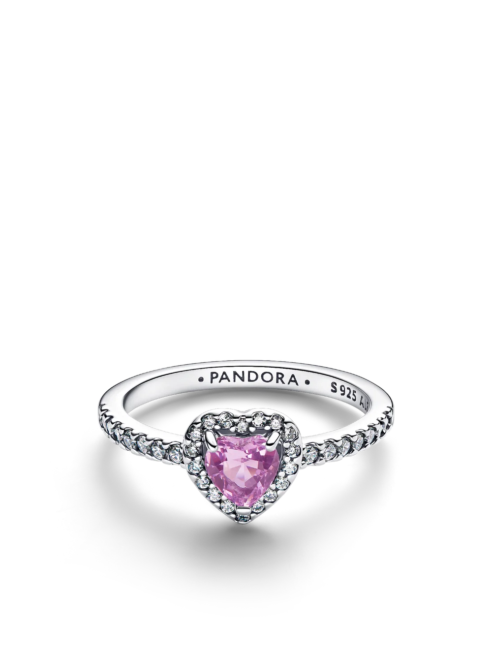 Elevated Light Purple Heart Ring