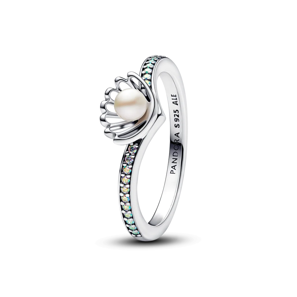 Disney Princess Ariel Shell Treated Freshwater Cultured Pearl Ring