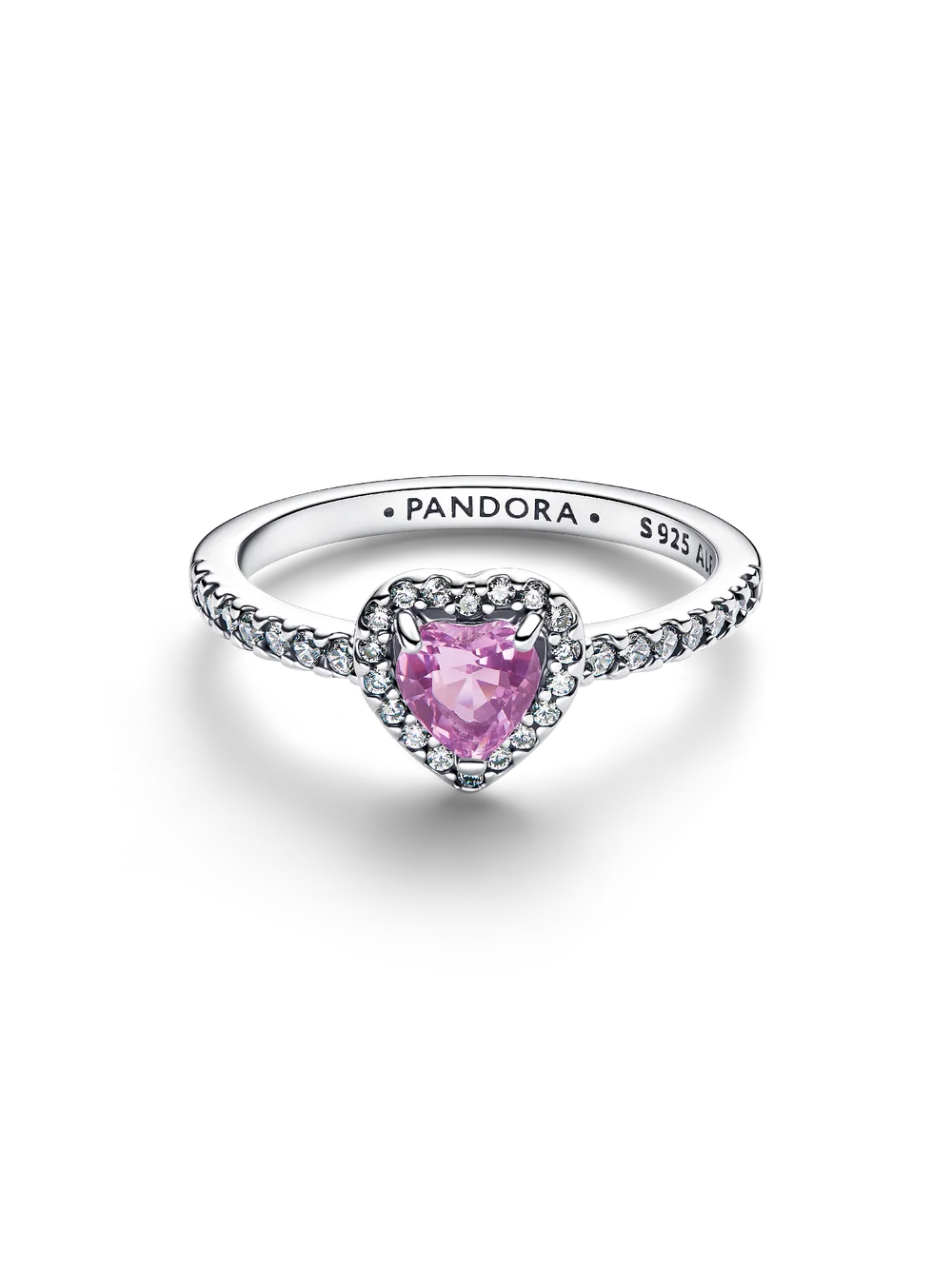 Elevated Light Purple Heart Ring