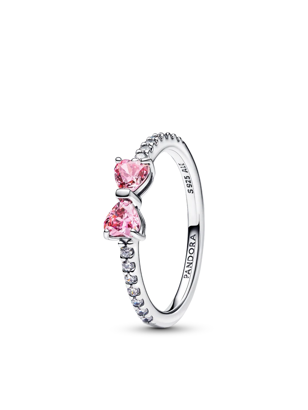 Sparkling Pink Bow Ring