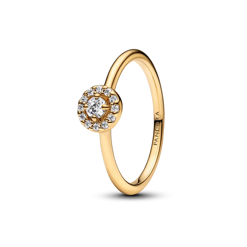 Round Pave Halo Ring