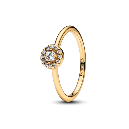 Round Pave Halo Ring