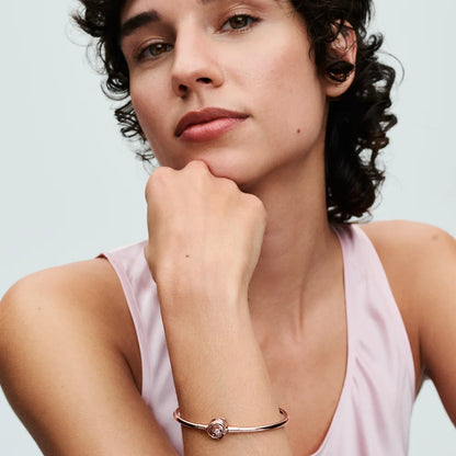 FINAL SALE - Pandora Moments Encircled Clasp Bangle