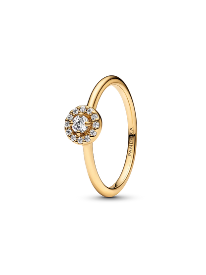 Round Pave Halo Ring