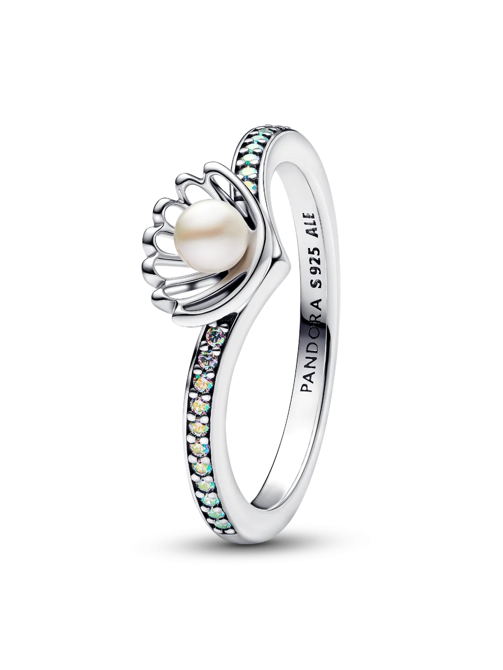 Disney Princess Ariel Shell Treated Freshwater Cultured Pearl Ring