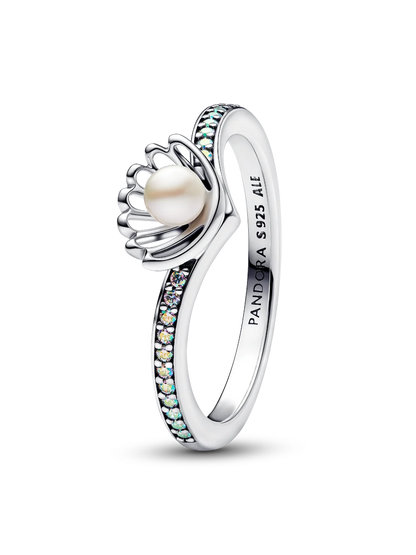 Disney Princess Ariel Shell Treated Freshwater Cultured Pearl Ring
