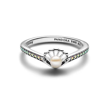 Disney Princess Ariel Shell Treated Freshwater Cultured Pearl Ring