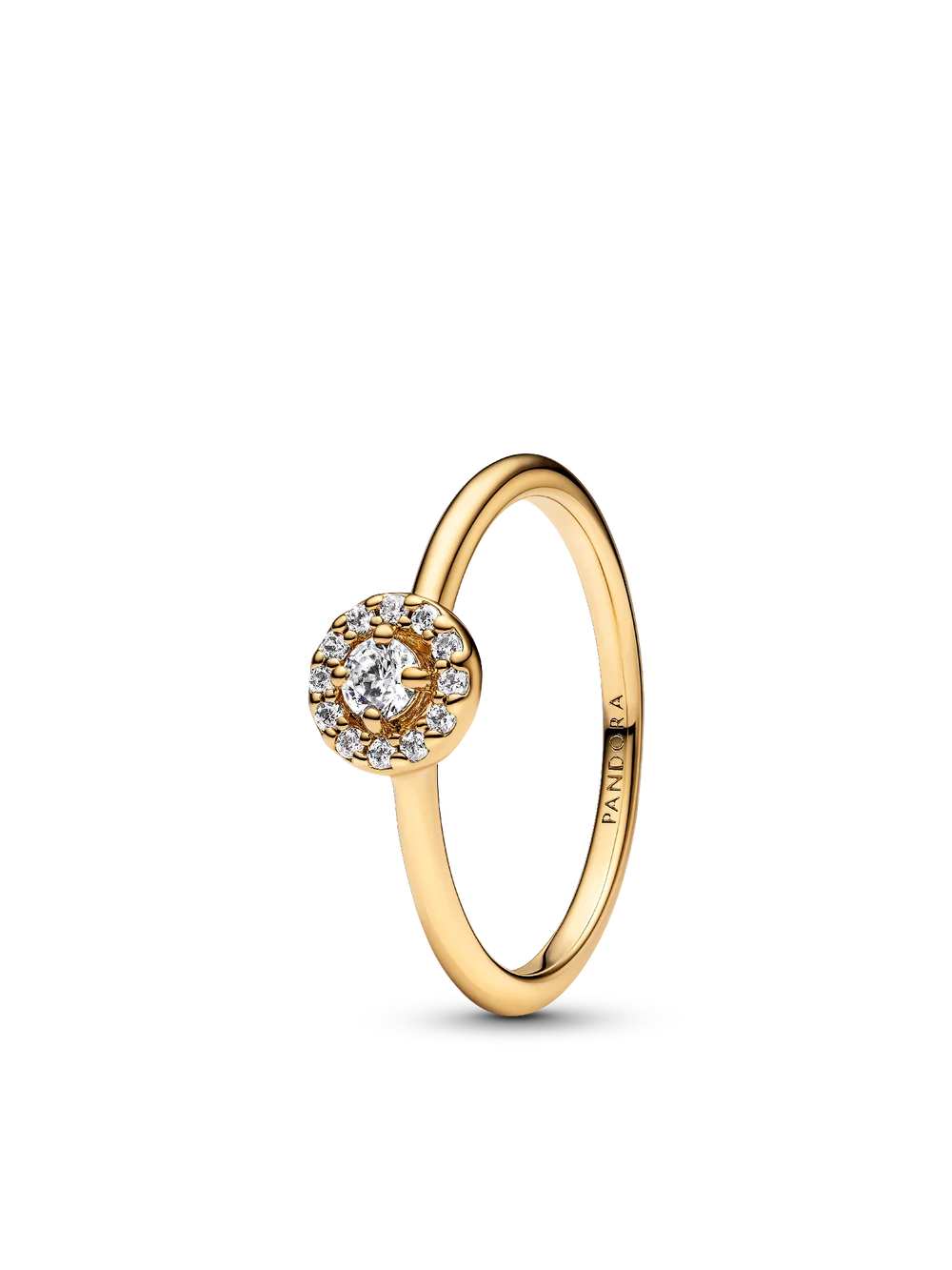 Round Pave Halo Ring
