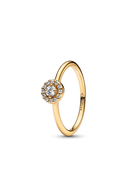 Round Pave Halo Ring