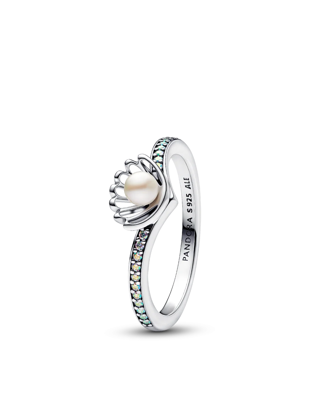 Disney Princess Ariel Shell Treated Freshwater Cultured Pearl Ring
