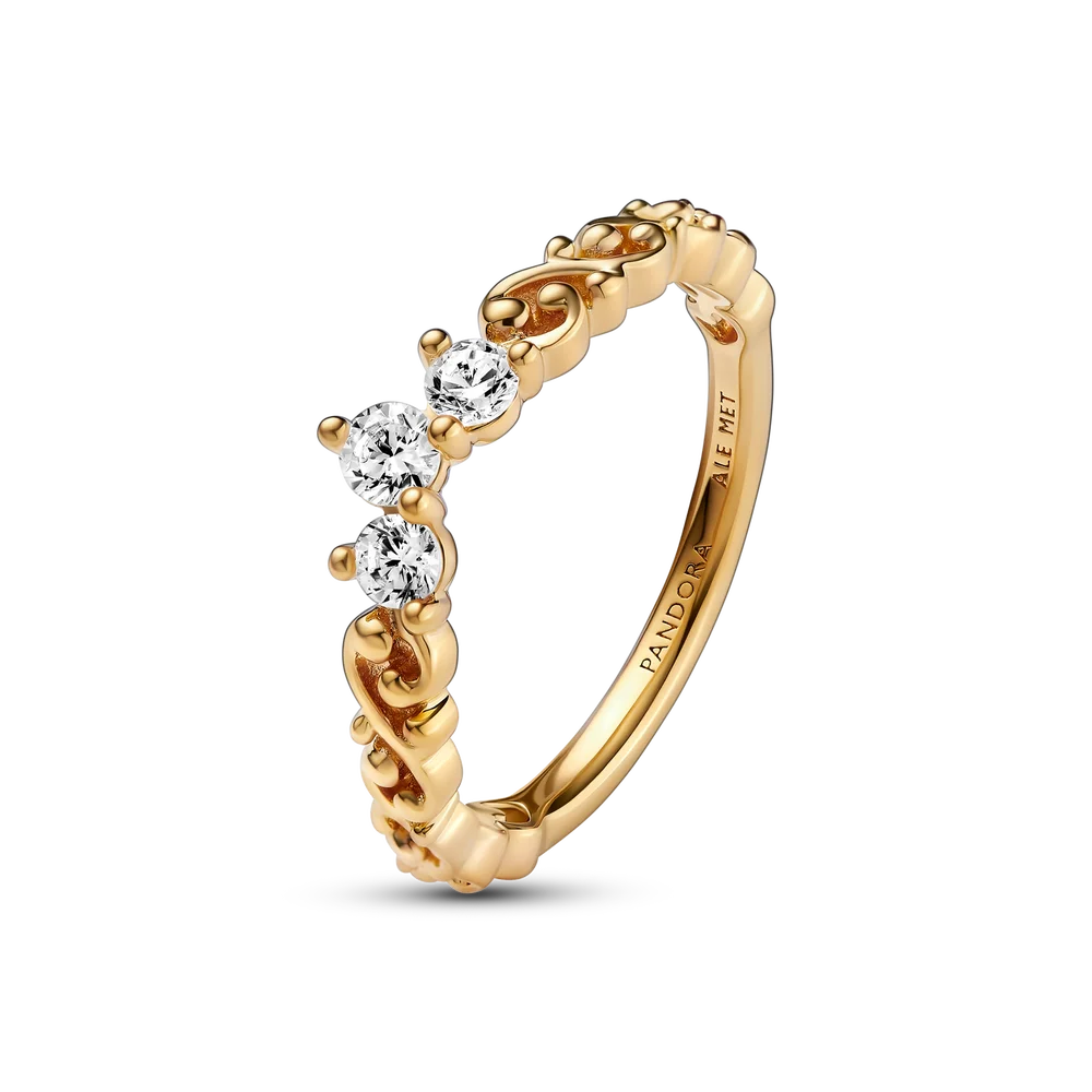 Regal Swirl Tiara Ring